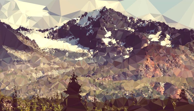Faceted Mountain Valley