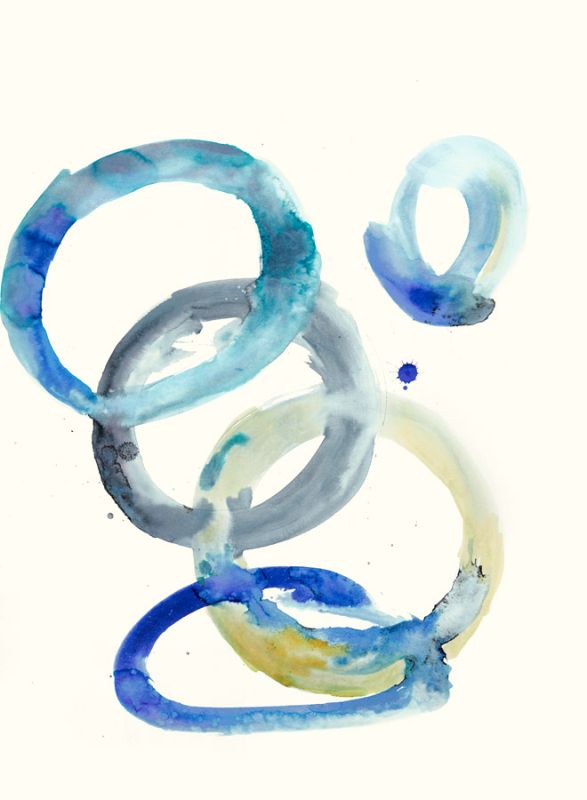 Watercolor Oval 4