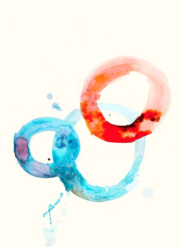 Watercolor Oval 6