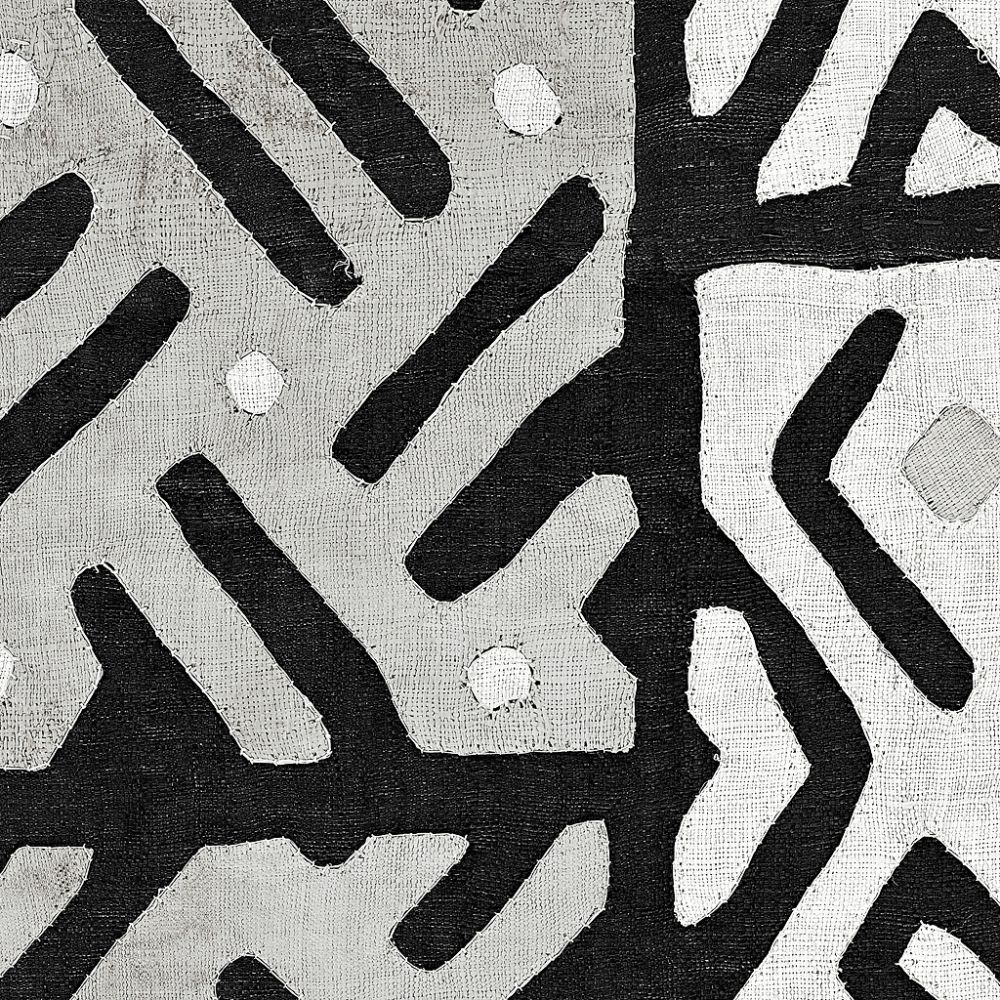 Kuba Cloth I Square II BW