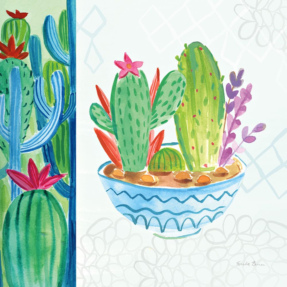 Cacti Garden II no Birds and Butterflies