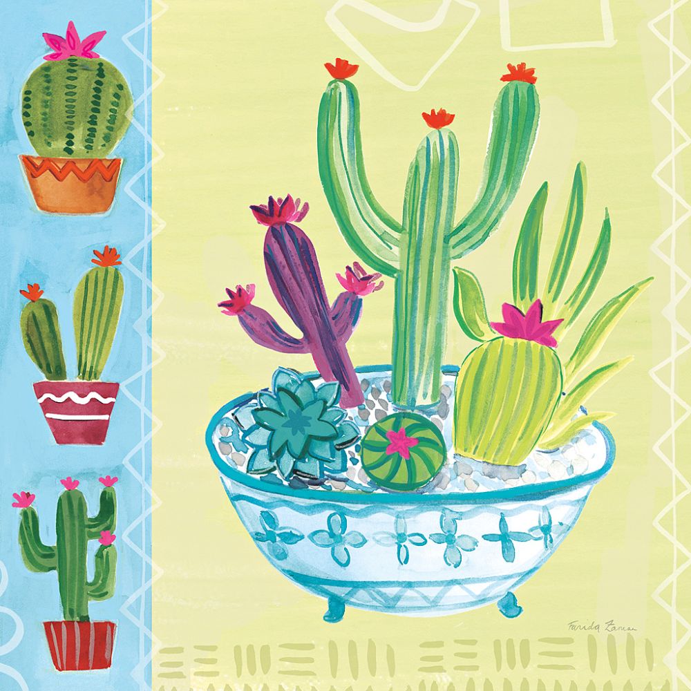 Cacti Garden III no Birds and Butterflies