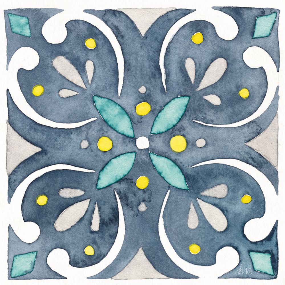 Garden Getaway Tile IV Blue