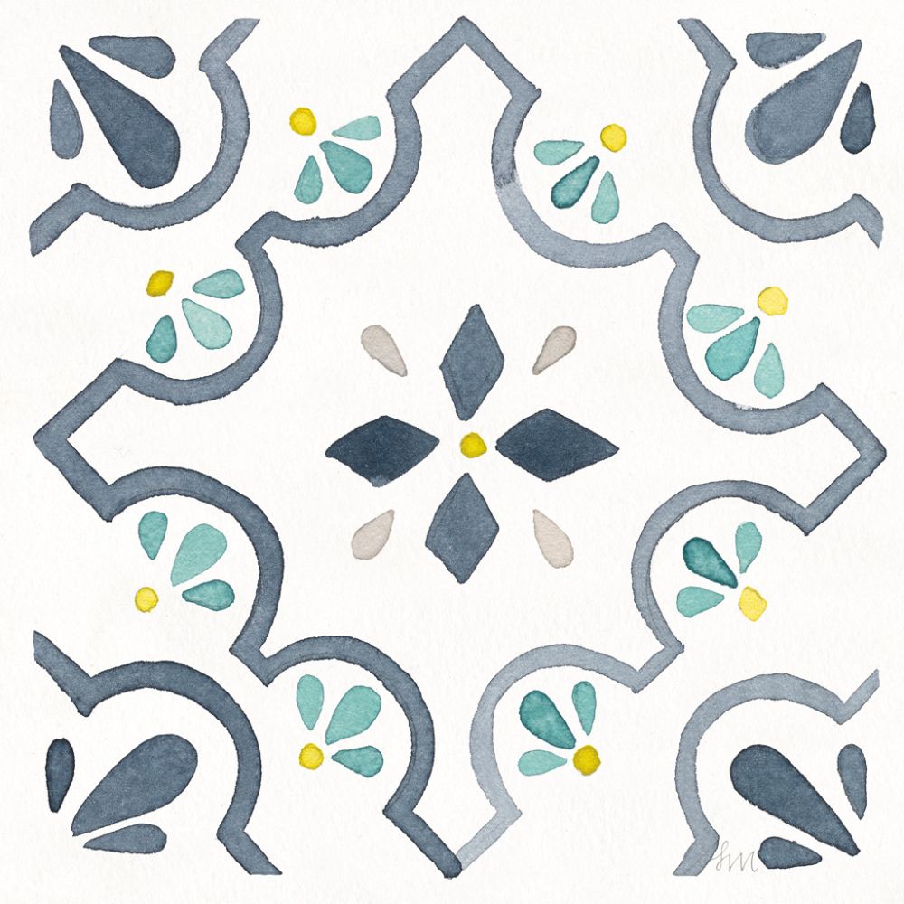 Garden Getaway Tile II White