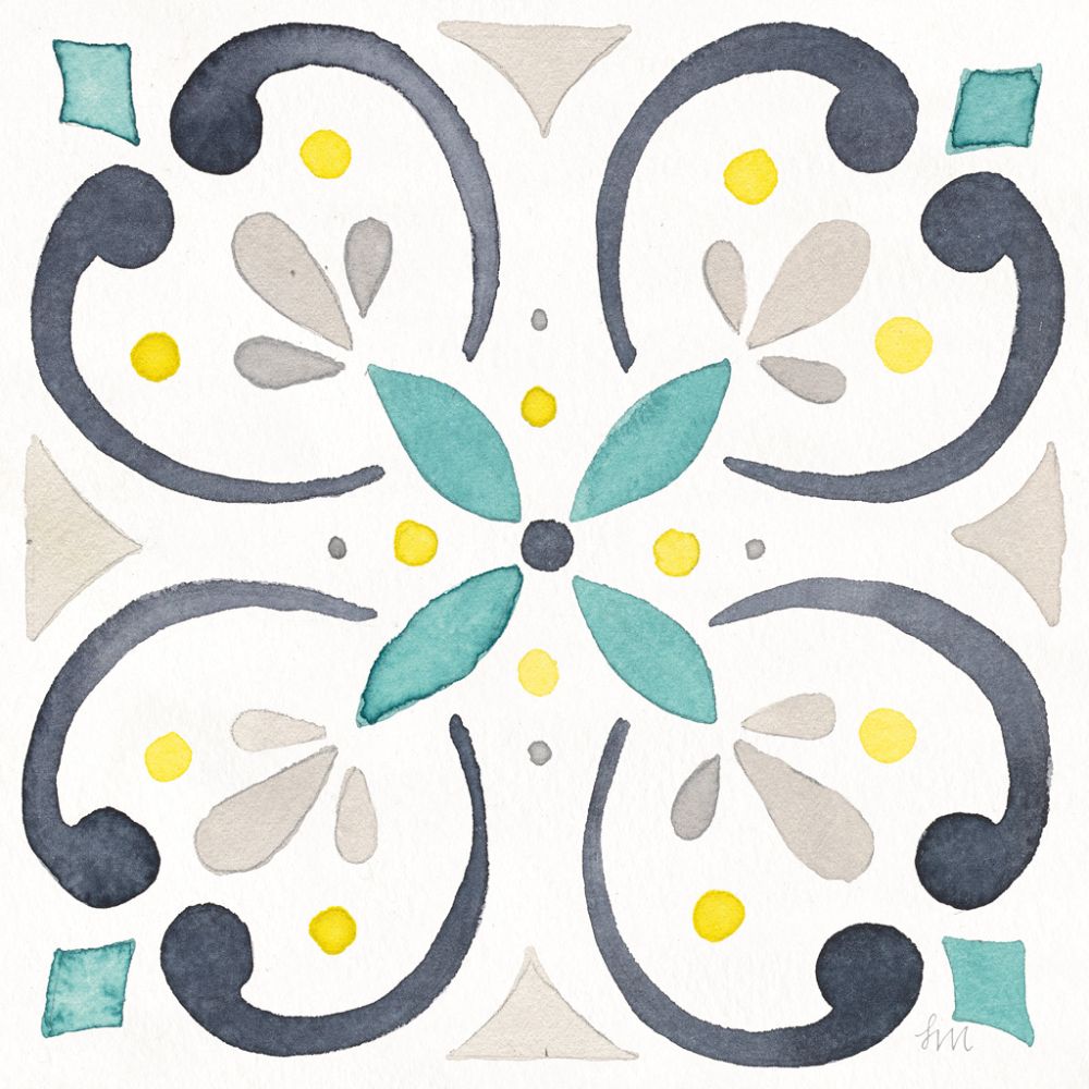 Garden Getaway Tile IV White