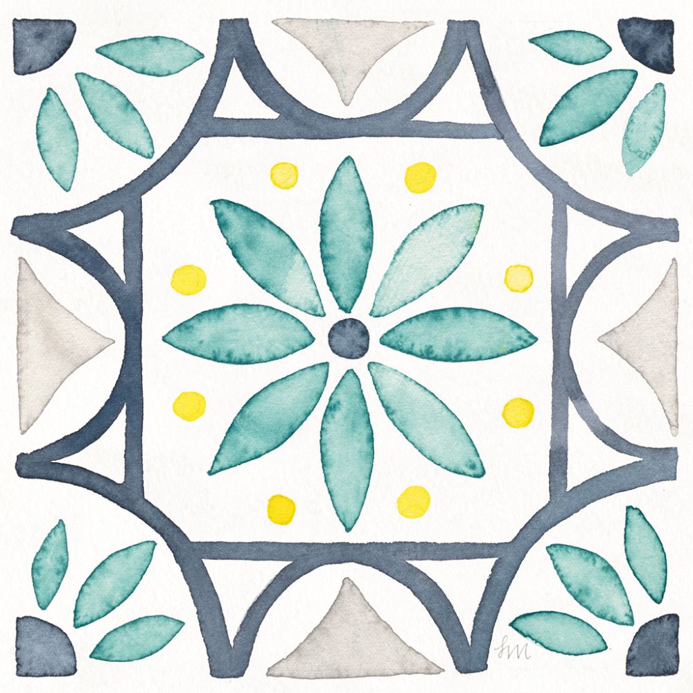 Garden Getaway Tile VIII White