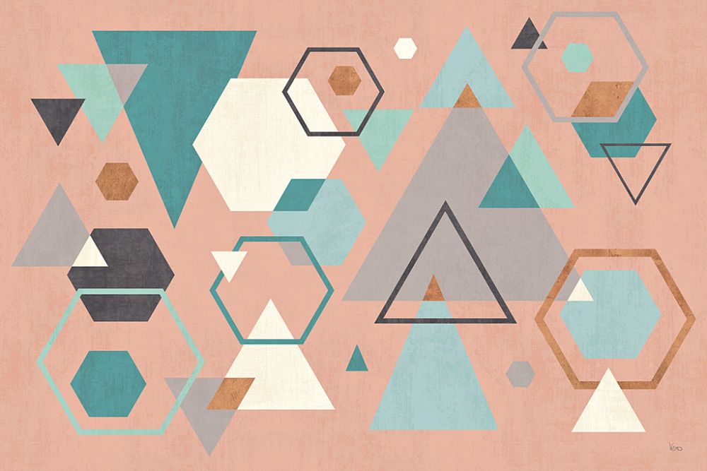 Abstract Geo I Pink
