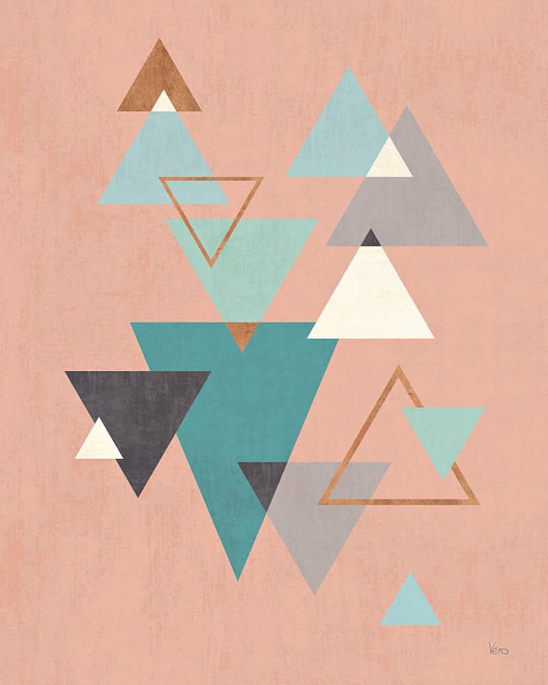 Abstract Geo II Pink