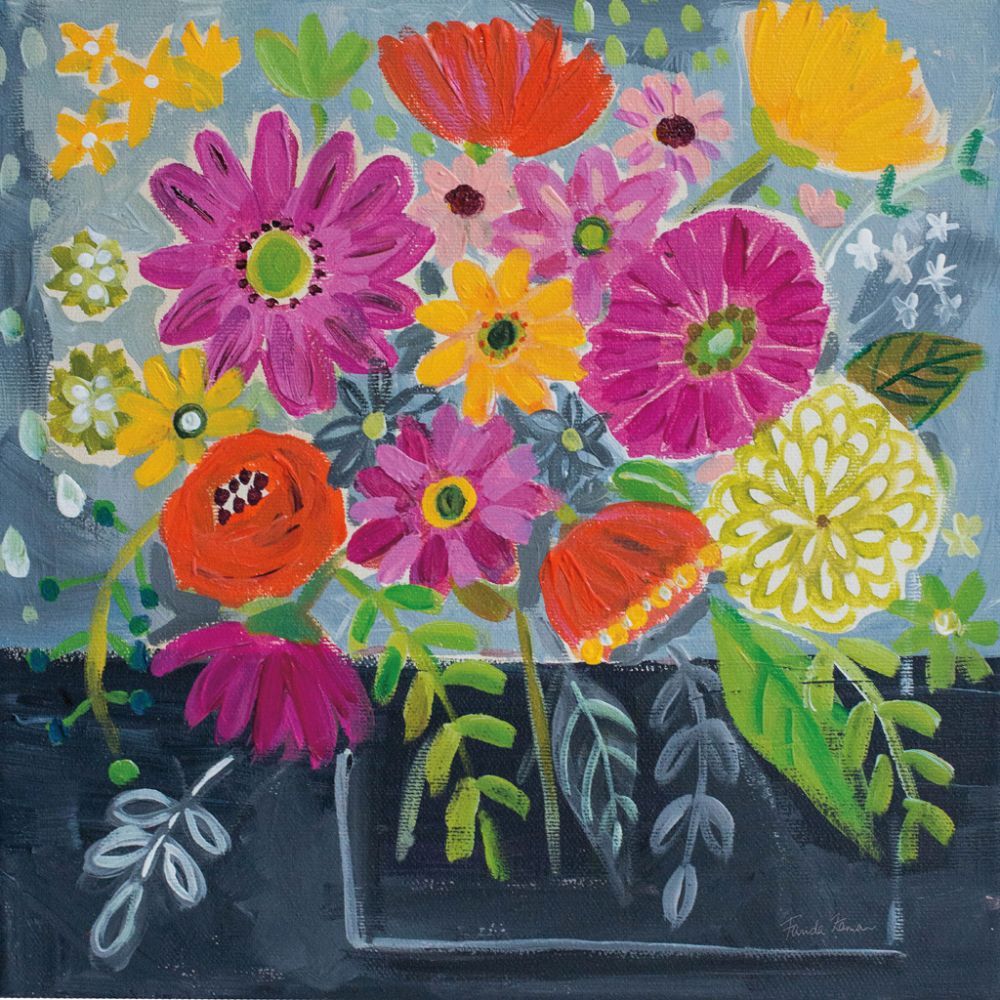 Folk Floral I