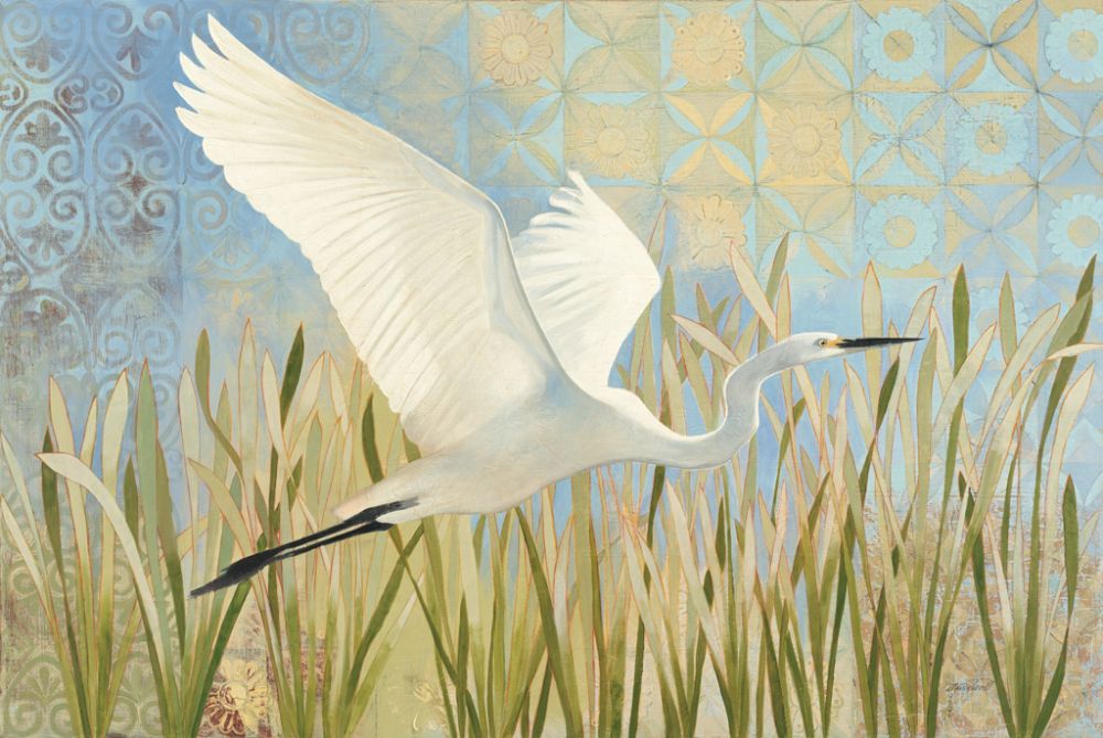 Snowy Egret in Flight v2