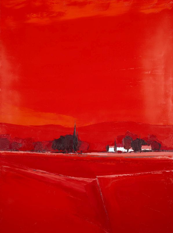 Paysage dans le Rouge