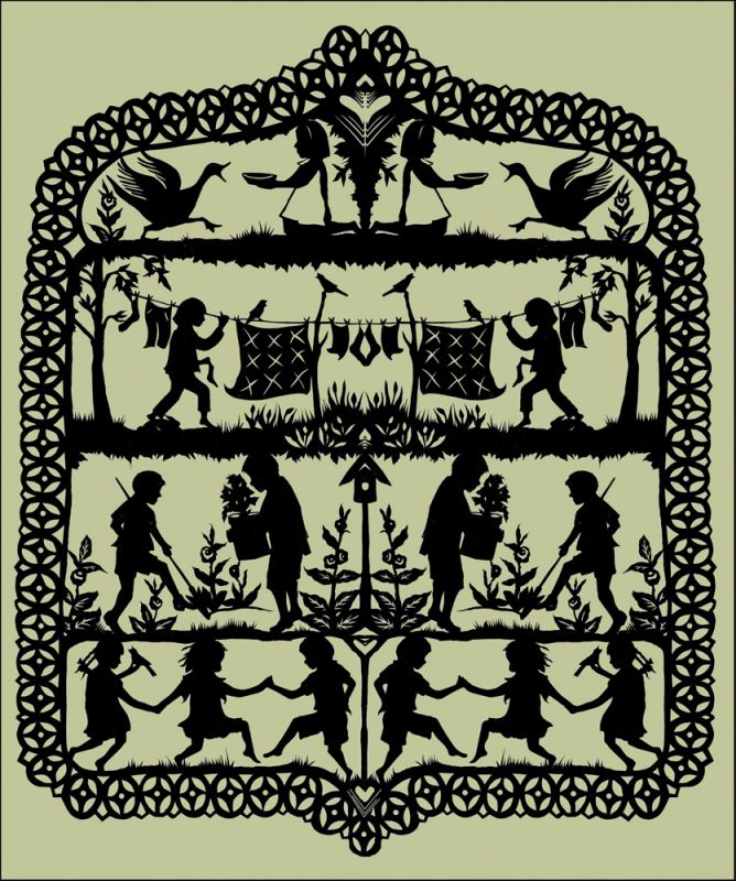 Complex Garden Scene