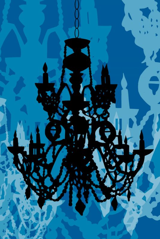 Chandelier 1 Blue