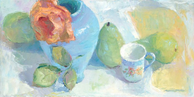 Pears and Rose 1