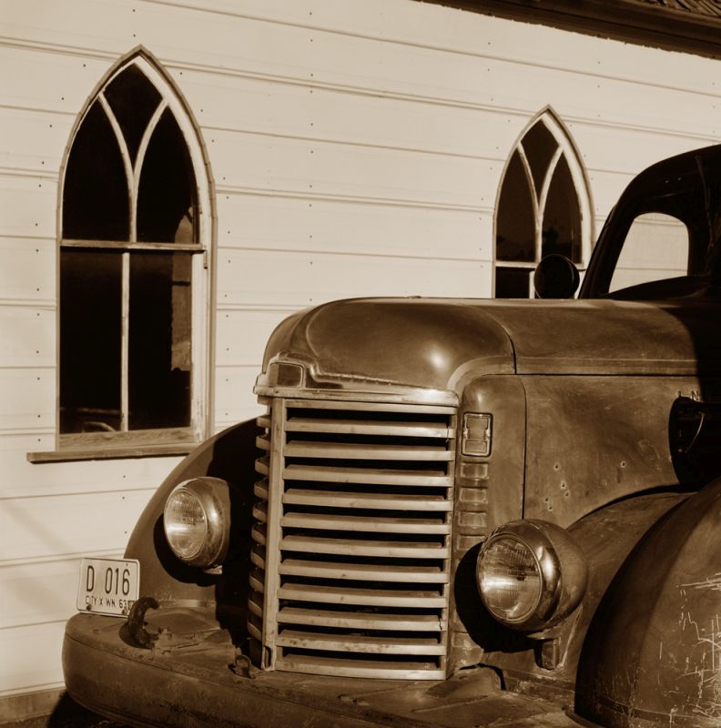 Fire Truck and Church