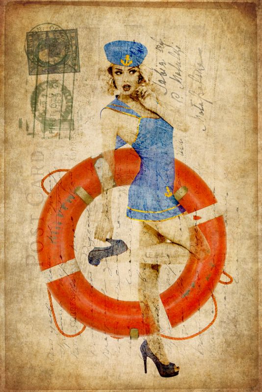 Pinup Girl Sailing