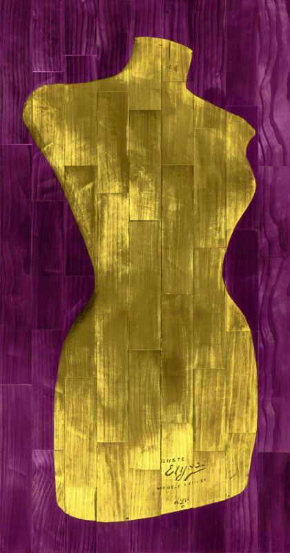 Dress Form - Purple and Yellow