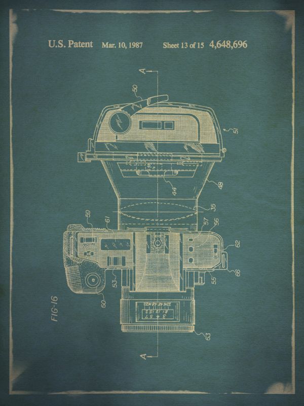 Camera Patent Blue