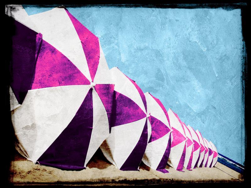 Beach Umbrellas Pink