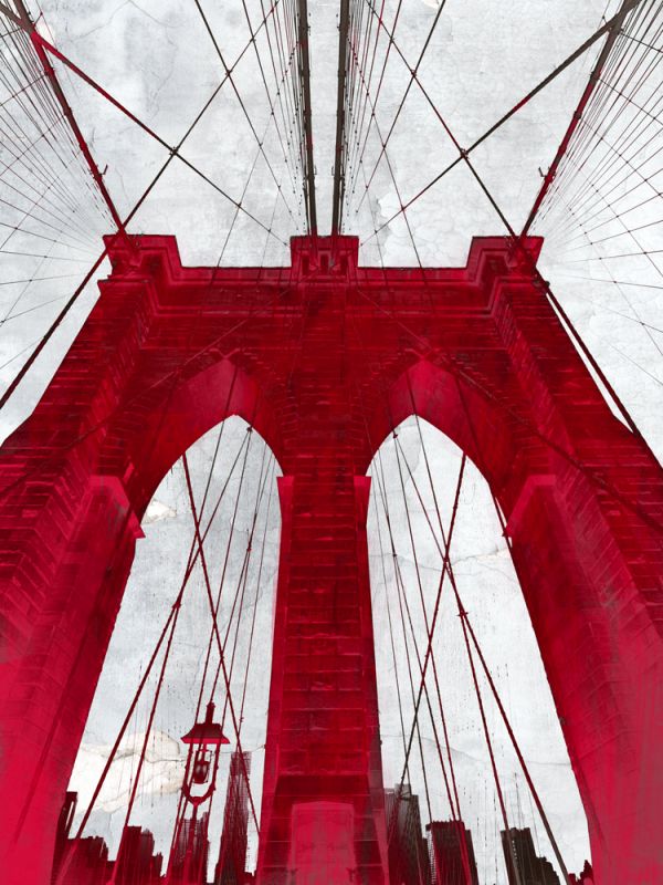 Brooklyn Bridge Red