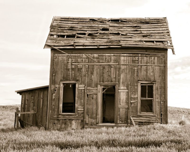 Abandoned Two Story Farm House