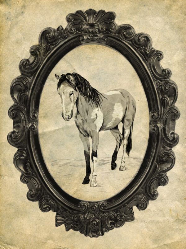 Framed Paint Horse