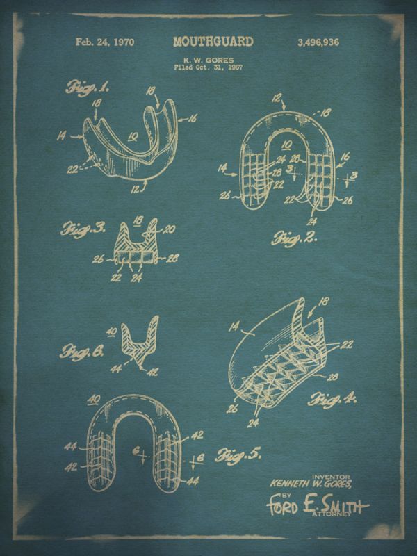 Mouthguard Patent Blue