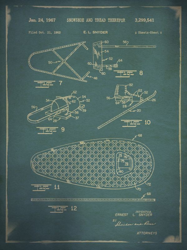 Snowshoe Patent Blue