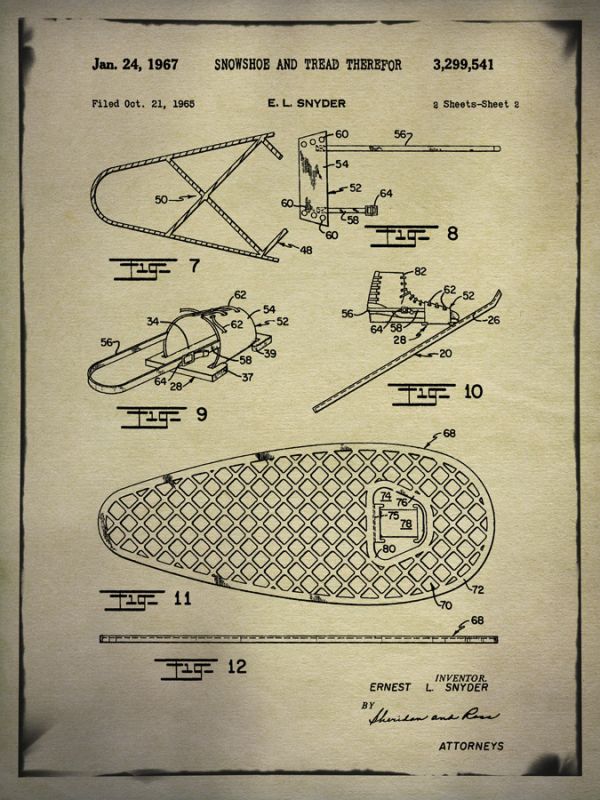 Snowshoe Patent Buff