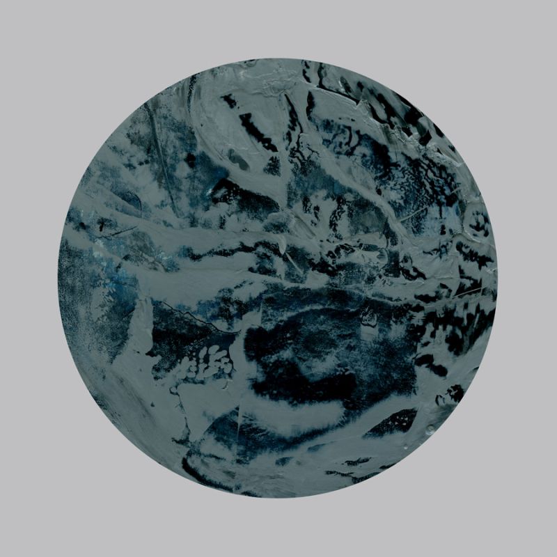 Painterly Circle on Grey J