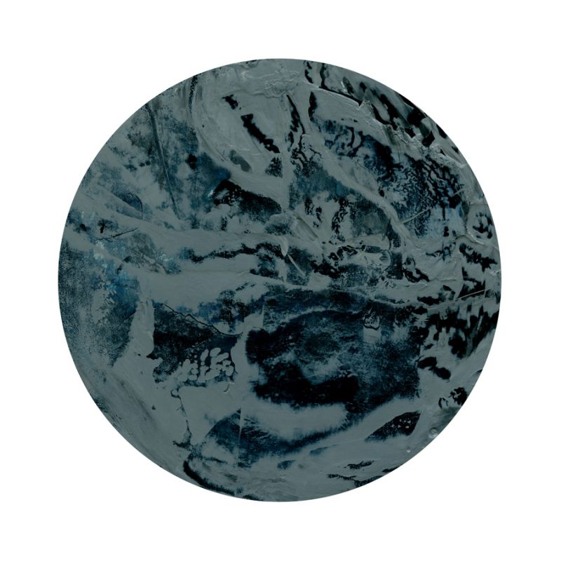Painterly Circle on White J