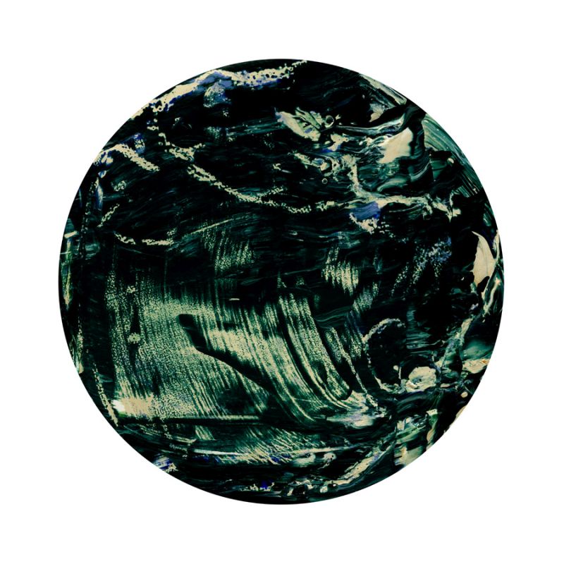 Painterly Circle on White K