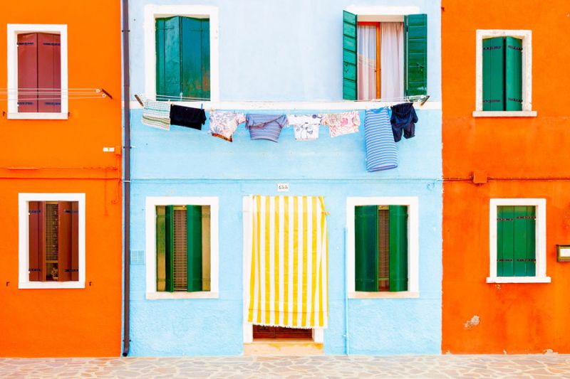 Burano Blue Stripes