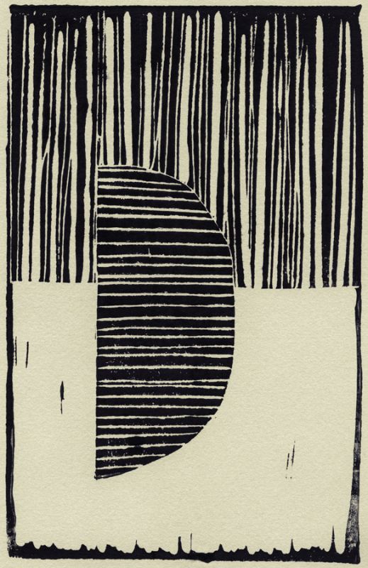 Abstract Linocut B