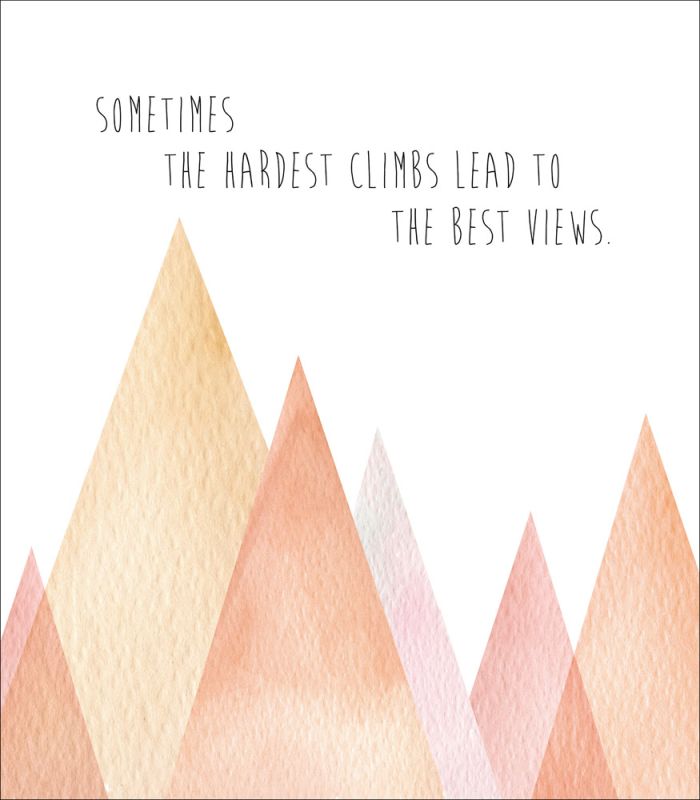 Inspirational Pastel Mountainscape A