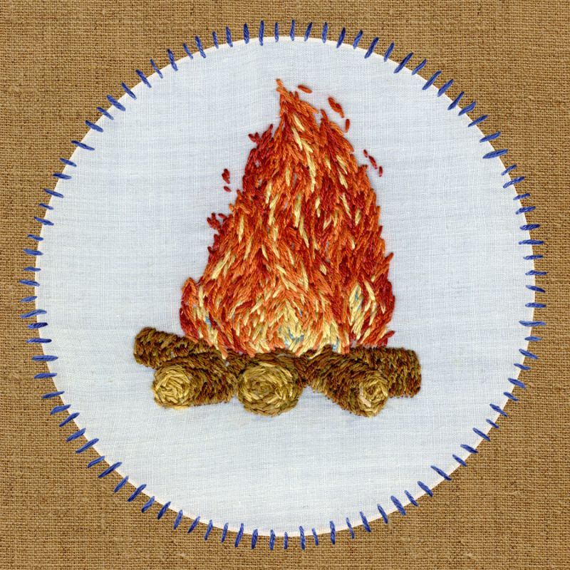 Vintage Camping Embroidery D