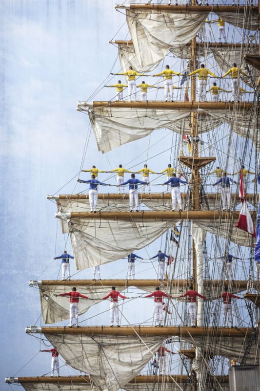 Men in Tall Ship Mast