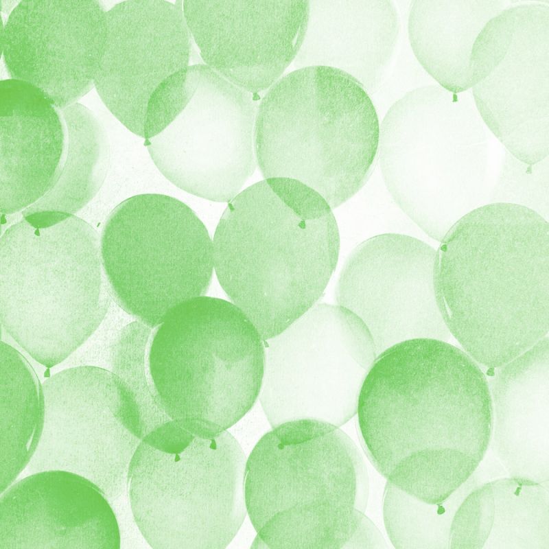 Airy Balloons in Green A