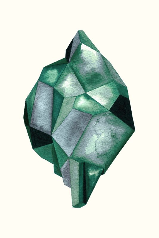 Faceted Gem Emerald