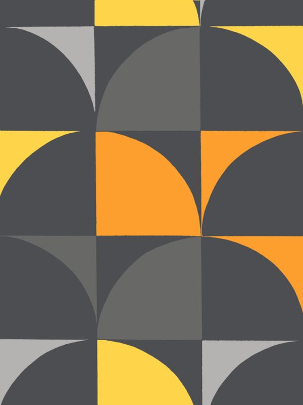 Monochrome Patterns 9 in Yellow