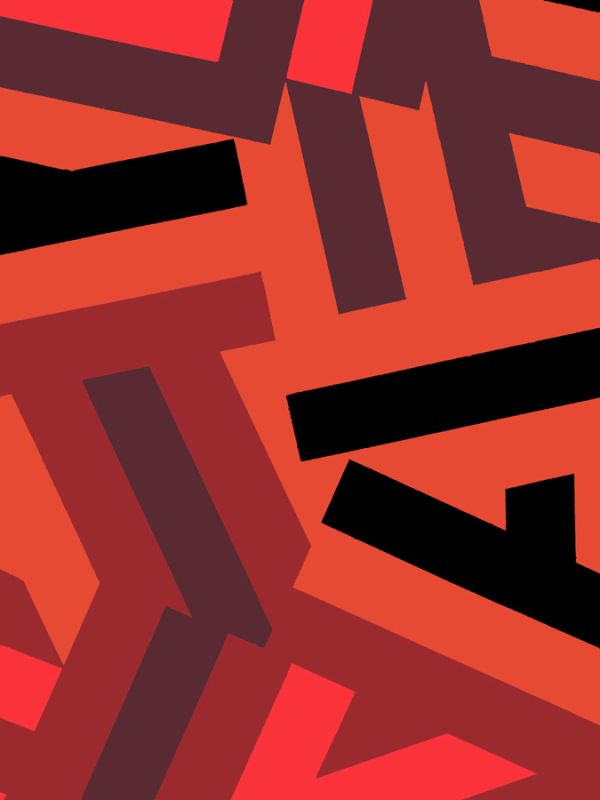Monochrome Patterns 1 in Red