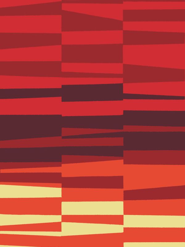 Monochrome Patterns 7 in Red