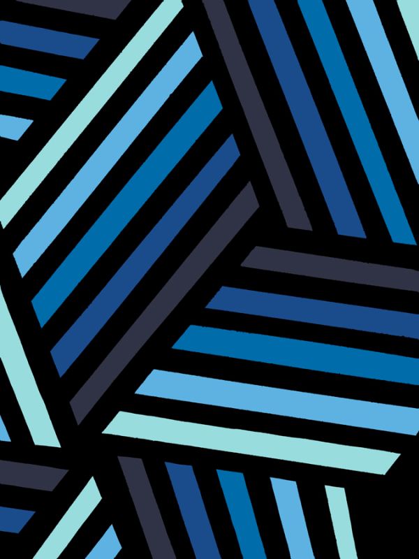 Monochrome Patterns 4 in Blue