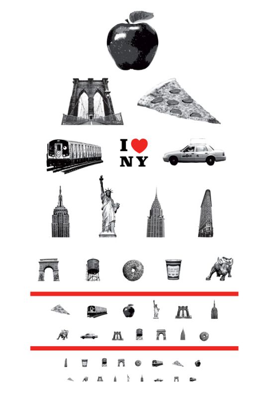 New York City Eye Chart