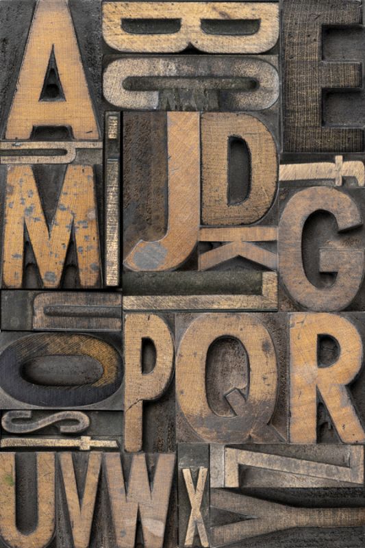 Letterpress Alphabet