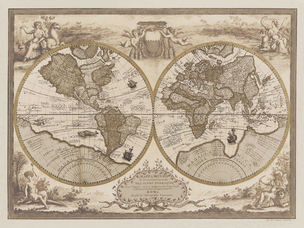 Mappa del Globo Terraqueo