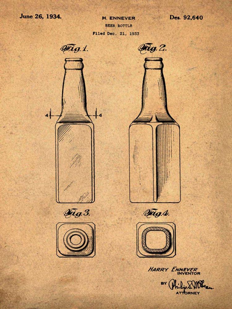Beer Bottle 1934 Sepia