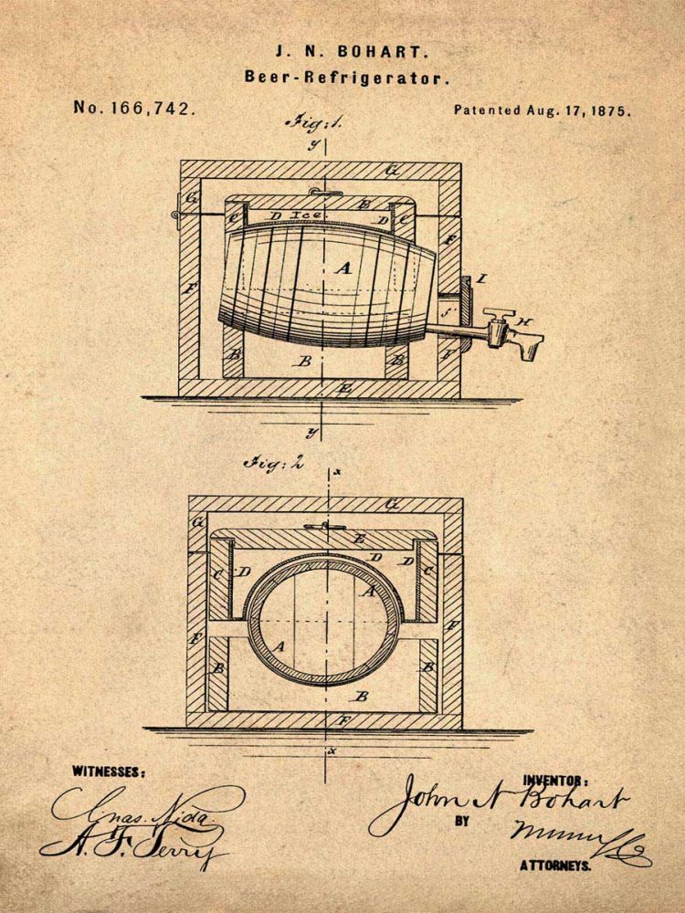 Beer Cooler 1875 Sepia