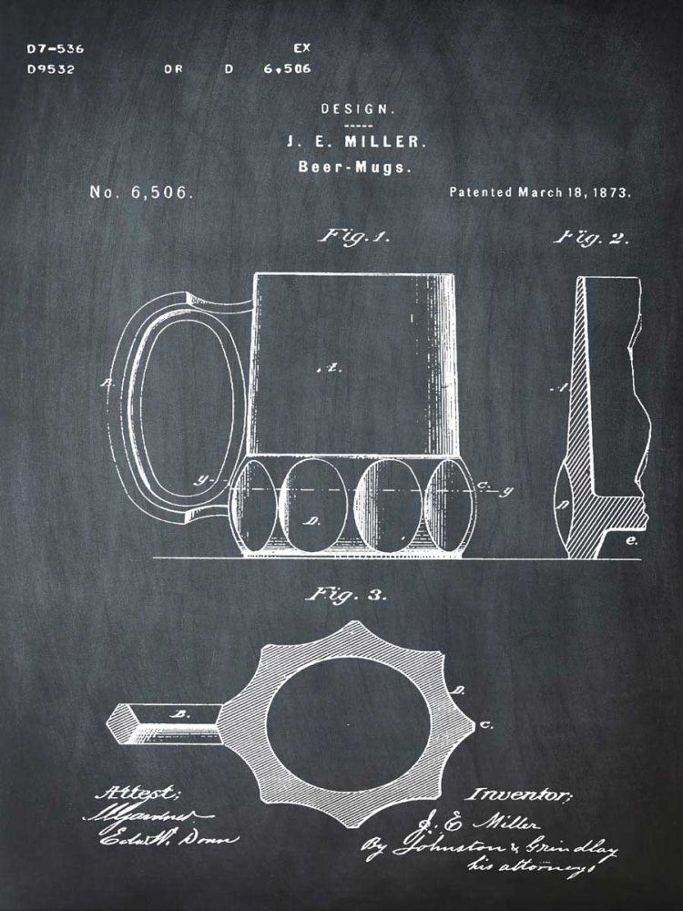 Beer Mug 1873 Chalk