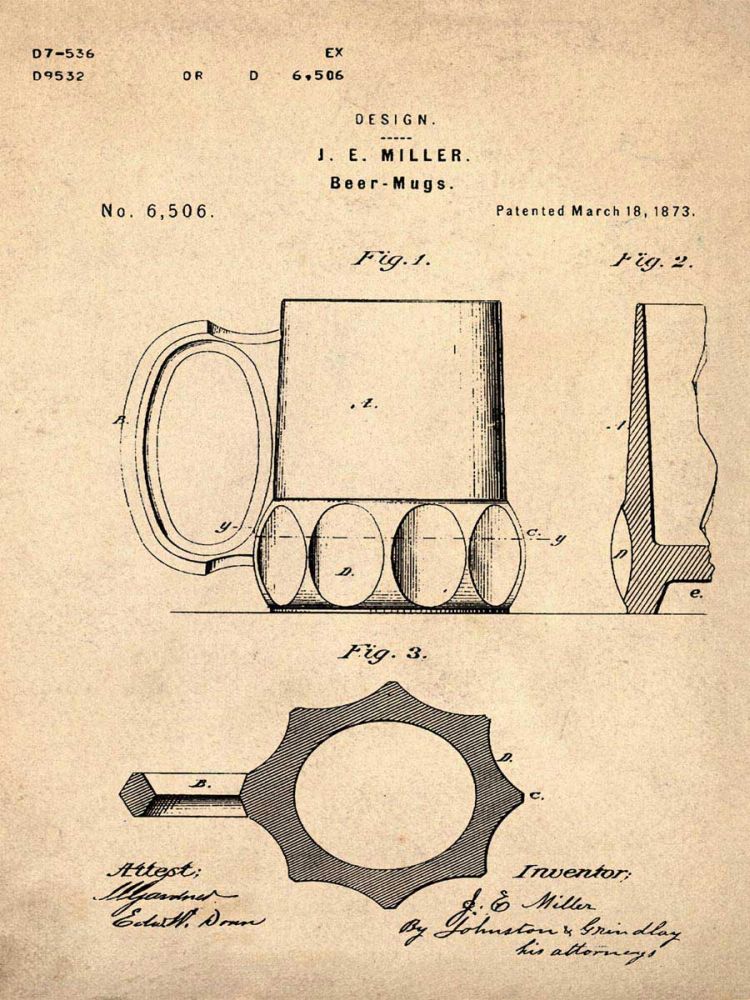 Beer Mug 1873 Sepia
